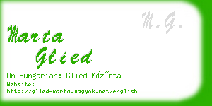 marta glied business card